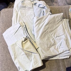 Luxury Light Blue Bedding Sheet Set